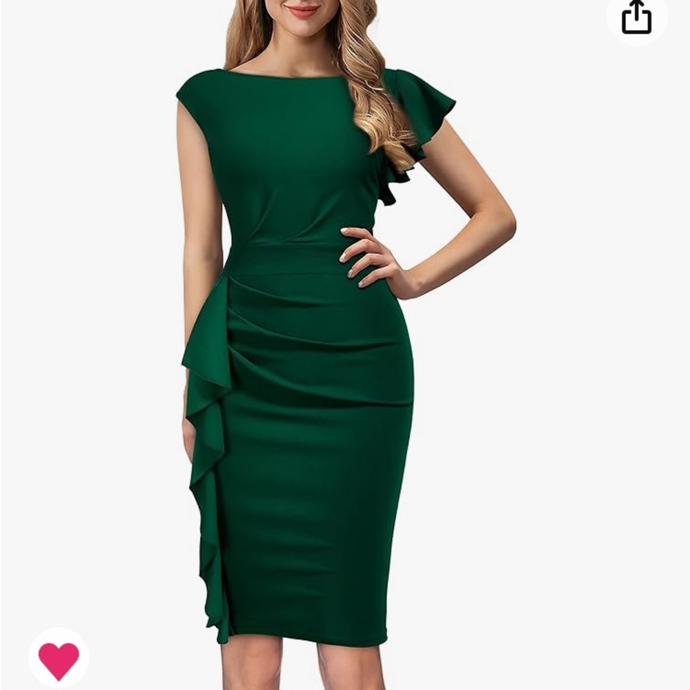 Aisire Emerald Green Holiday Dress, Women’s Size Medium. Cocktail dress.
